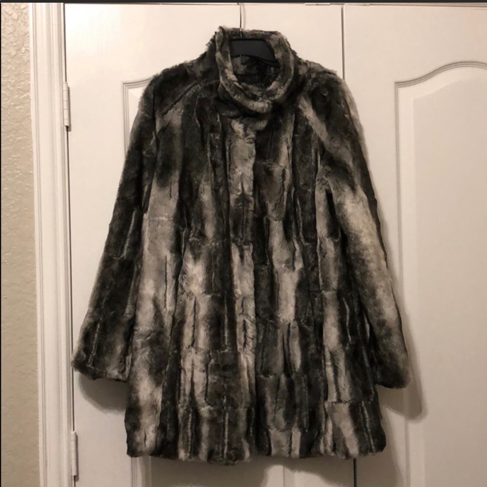 Faux beautiful coat